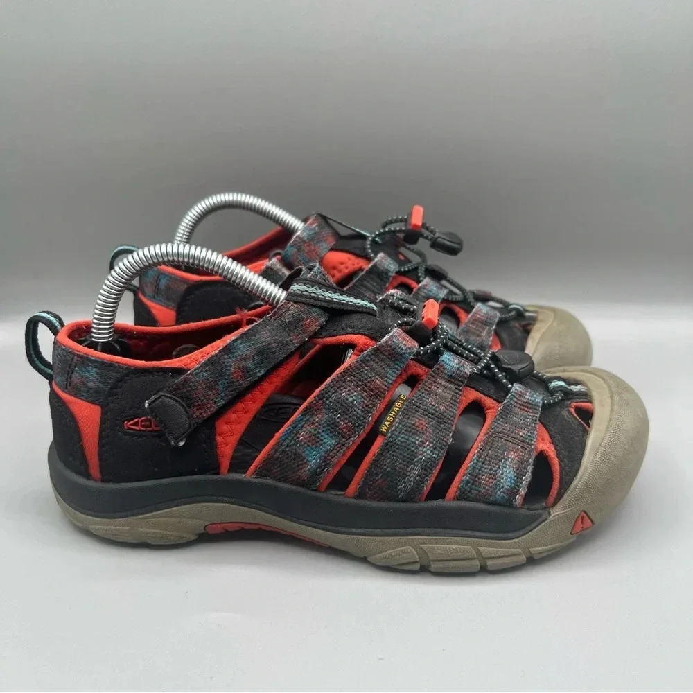 Keen Newport H2 Youth 4 Blue Orange Camo Outdoor Water Sandals
